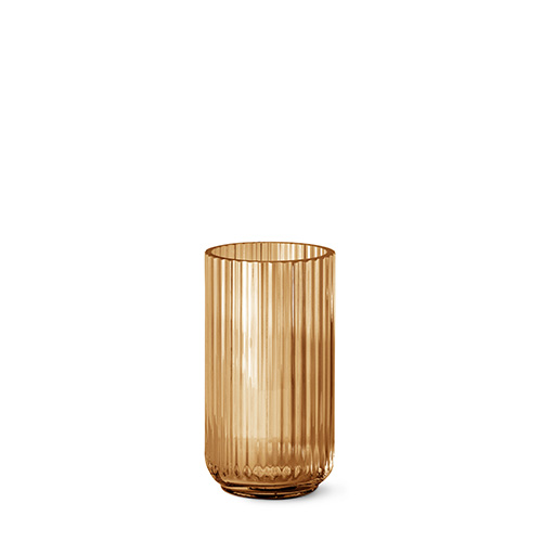 Lyngby Vase 20 cm. Amber