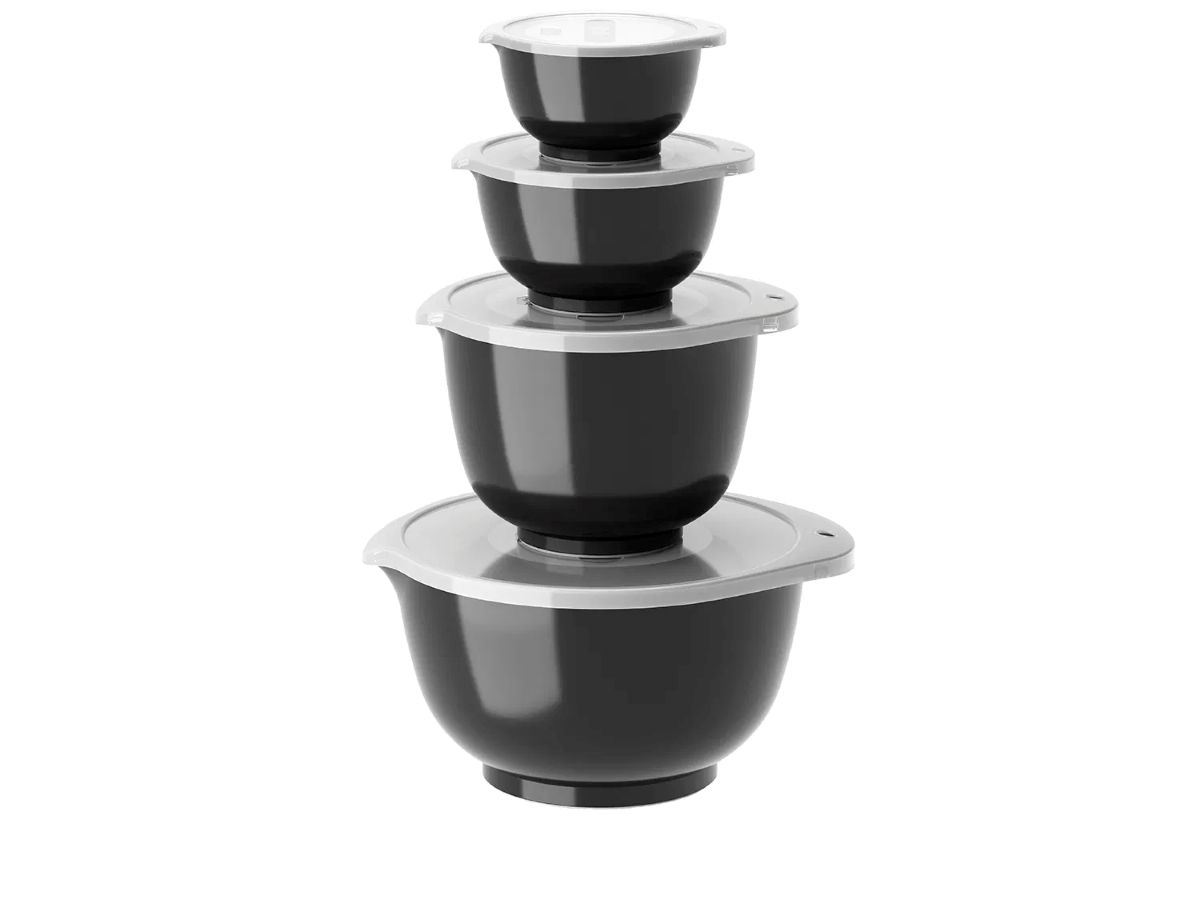 Rosti NEW Margrethe skålesæt 8 dele 0,25 + 0,5 + 1,5 + 3 ltr. Sort