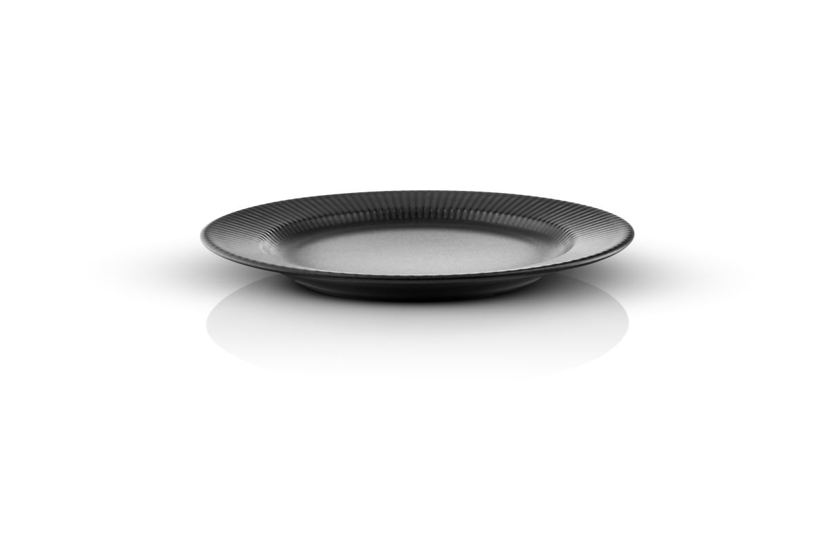 Eva Trio Legio Nova Frokosttallerken Ø 22 cm. - sort stentøj