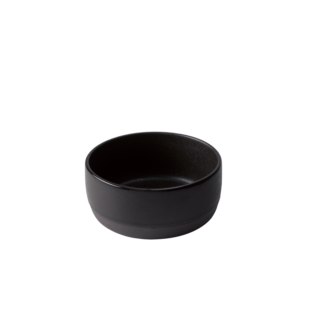 Raw høj skål 19,5x8 cm. - titanium black stentøj