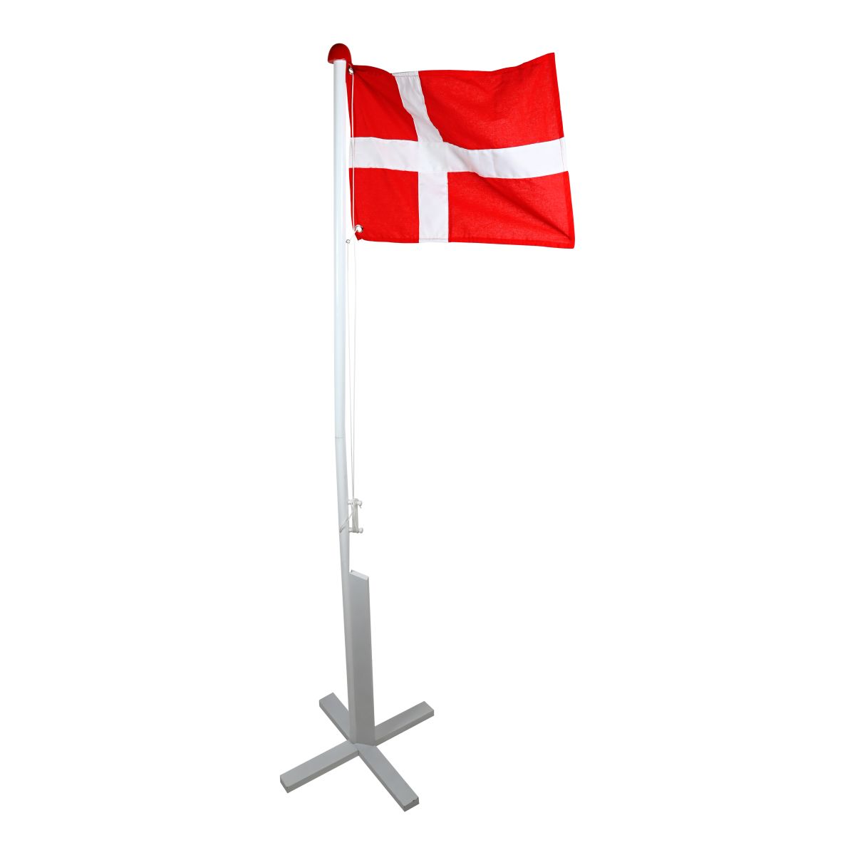Gulvflag H170 cm i træ hvid