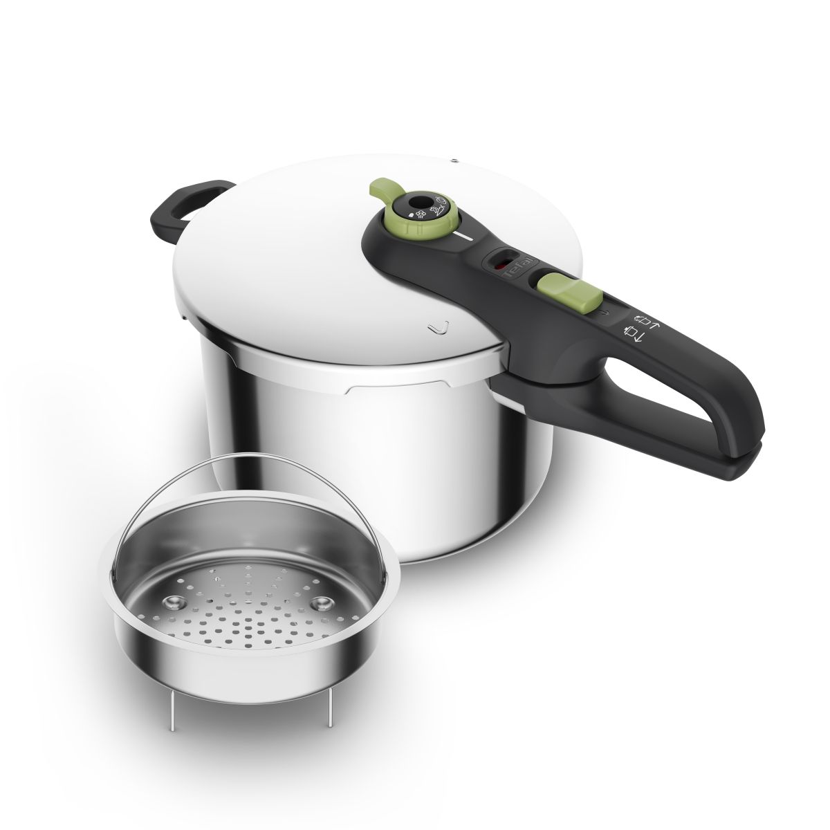 Tefal trykkoger Secure Trendy 6 L med dampkurv