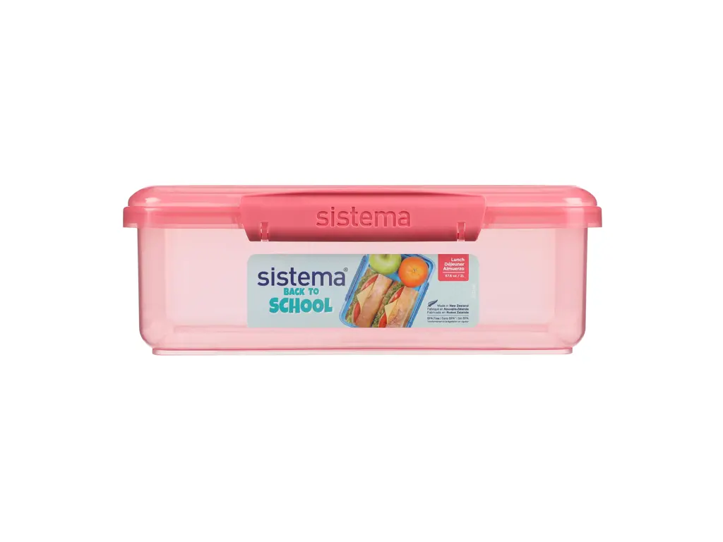 Sistema Lunch Madkasse 2L lyserød