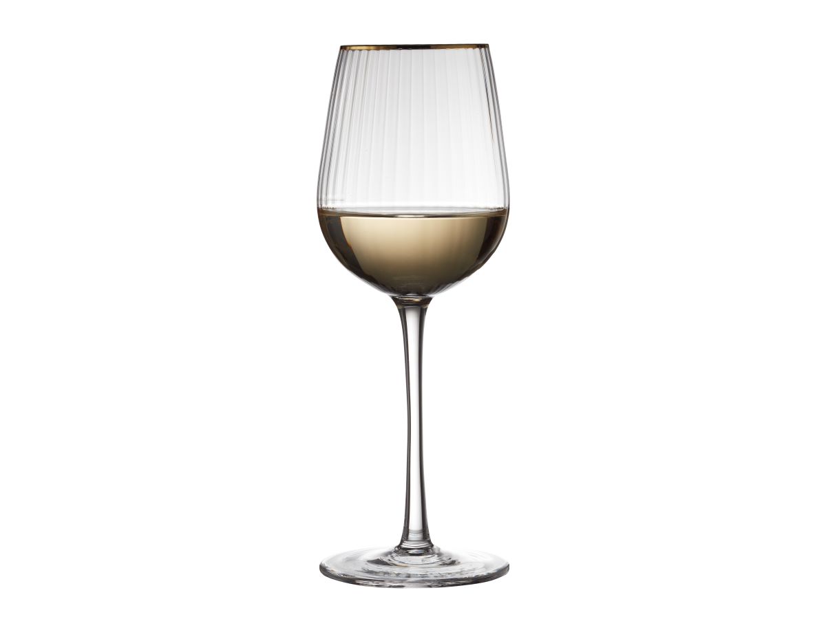 Hvidvinsglas Palermo Gold 30 cl 4 stk.