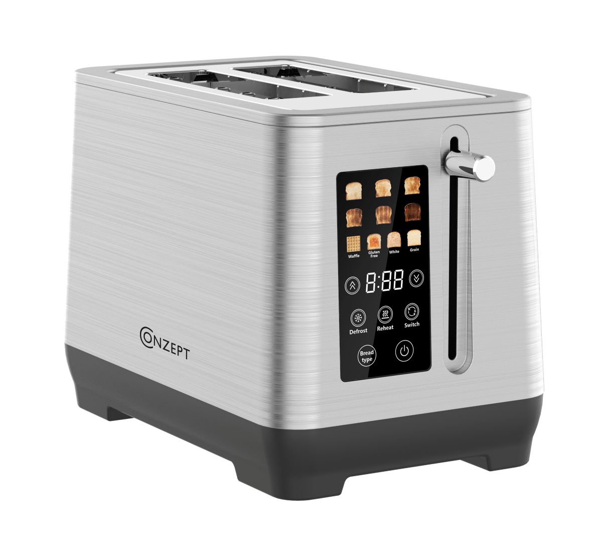 Conzept Brødrister opretstående 1000 W digitalt display