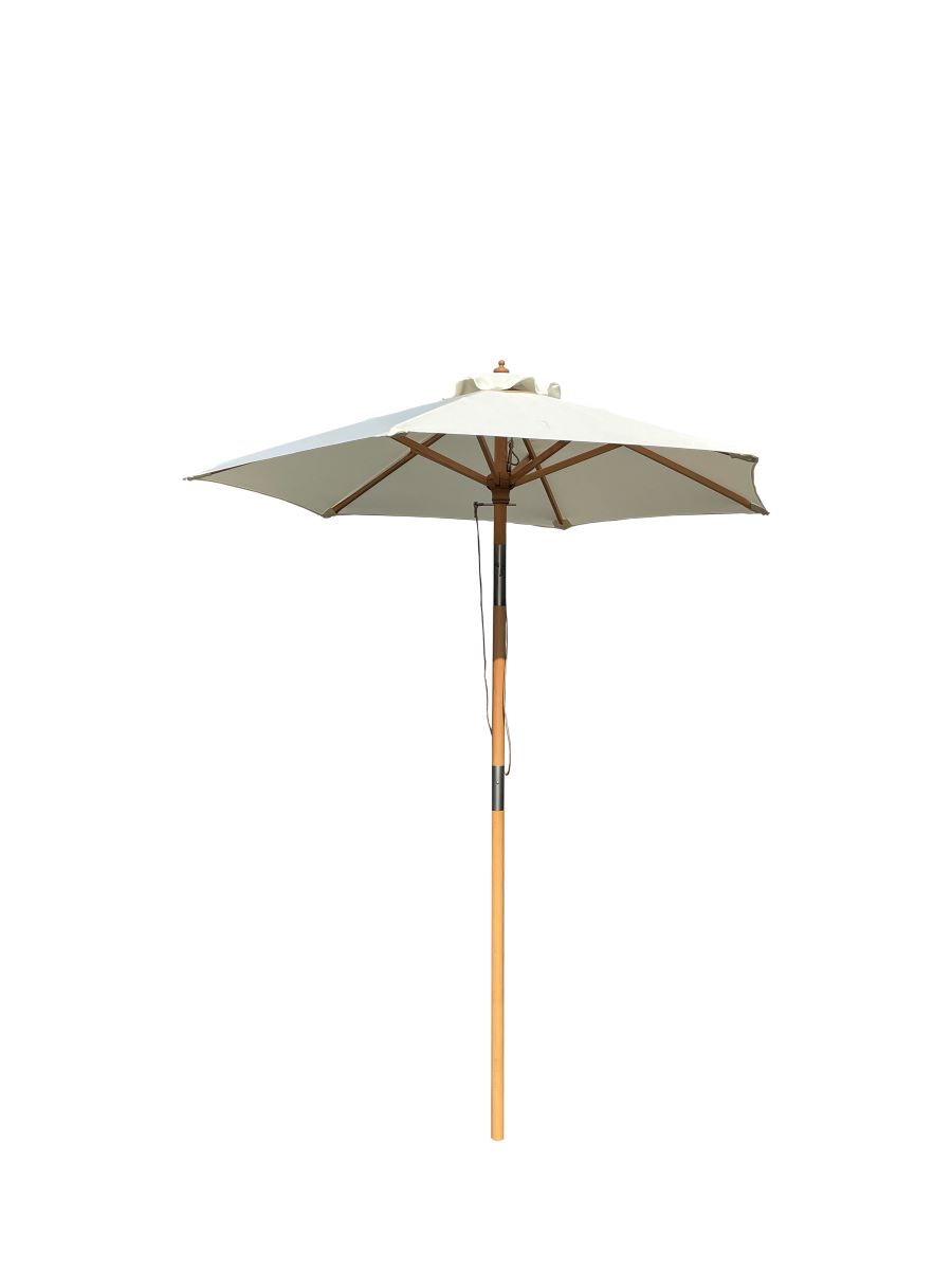 Venedig parasol Ø 1,8 m. 2-delt - natur NR 17