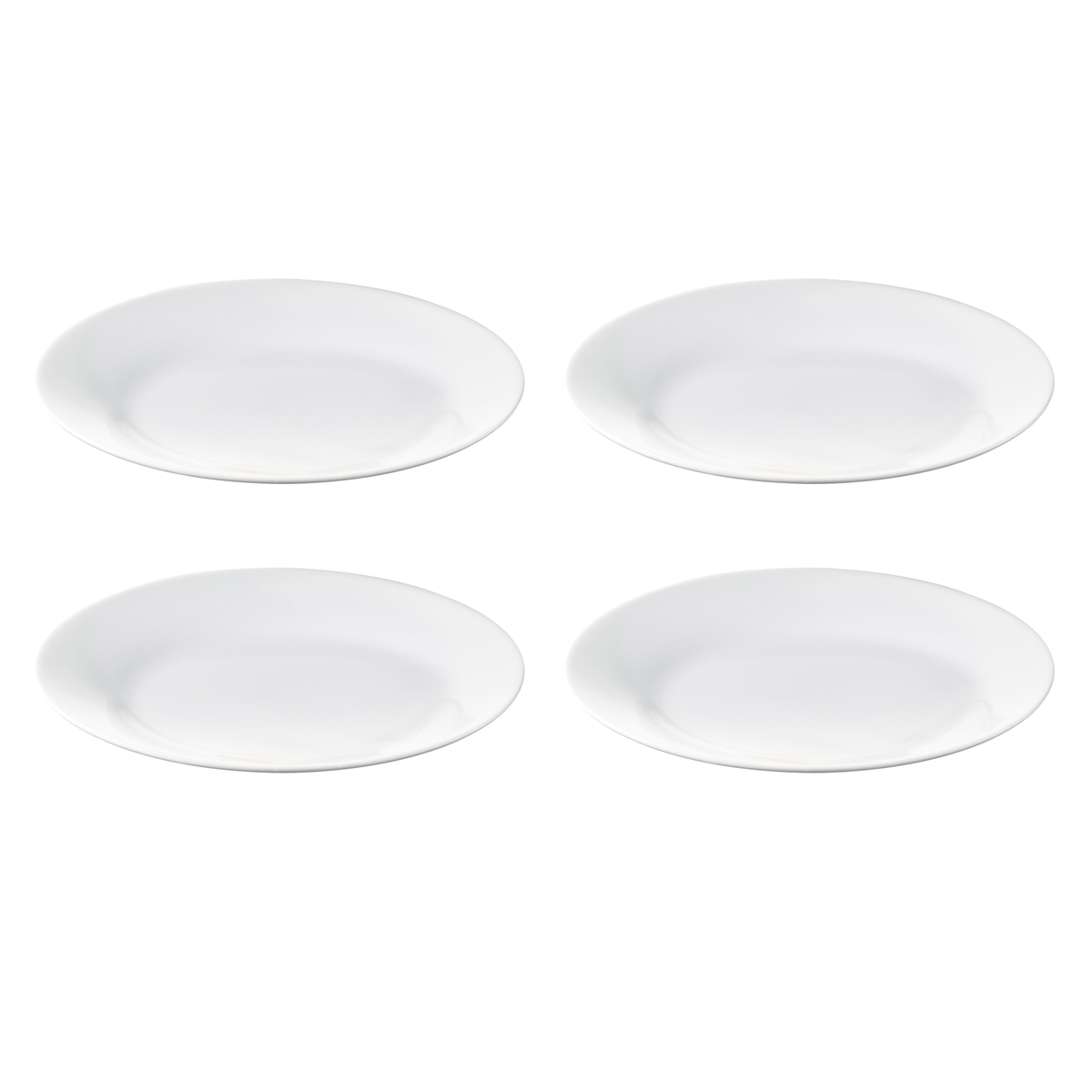 Aida Café Desserttallerken 4 stk. 19 cm. hvid