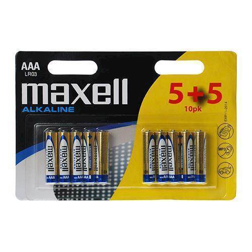 Maxell LR03/AAA Batterier 10 stk.