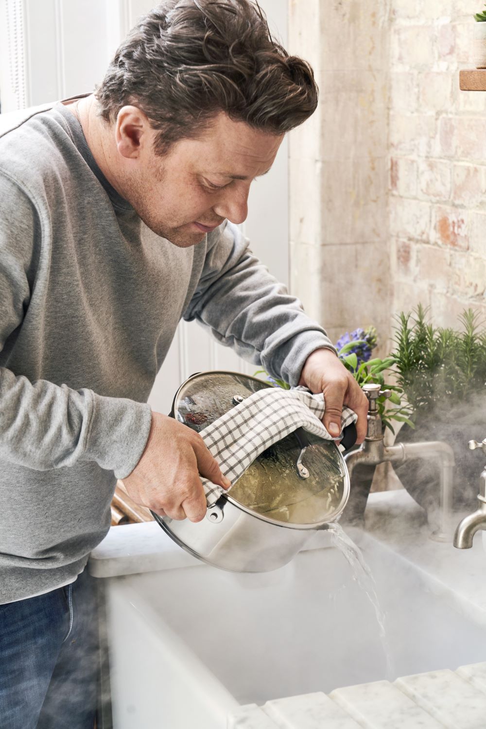Jamie Oliver Quick & Easy gryde 4,9 ltr. med låg