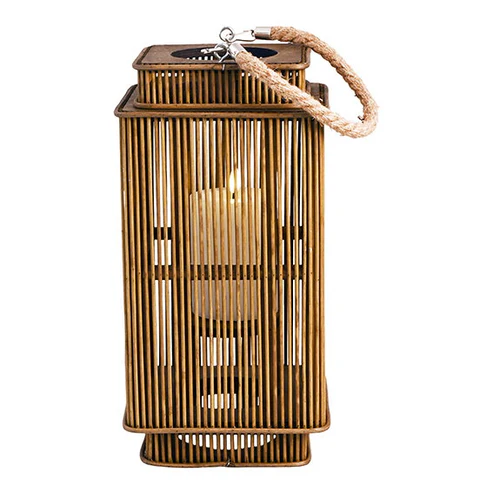 Lanterne i bambus 34x18 cm. natur