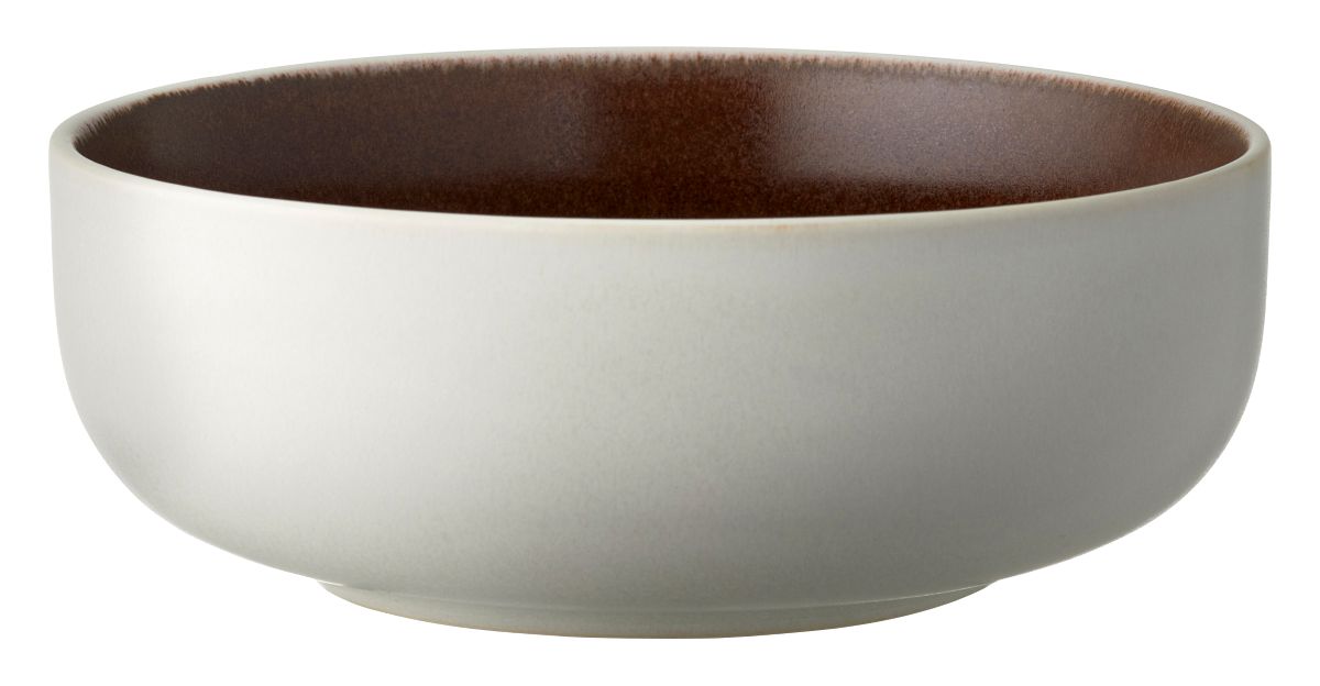 Studio Round North Skål Ø 15 cm. hvid/brun