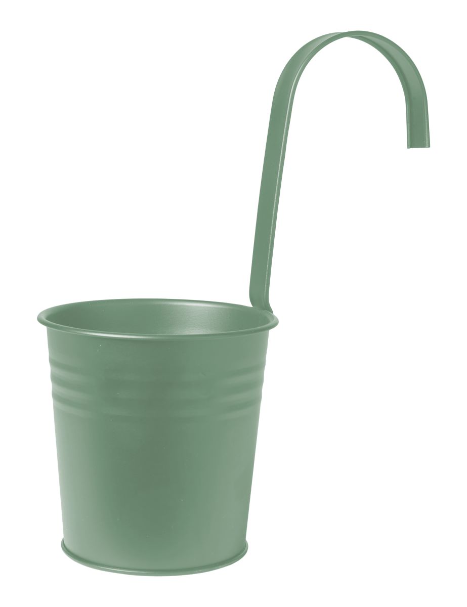 Urtepotte med hank 13/9x29 cm støvgrøn