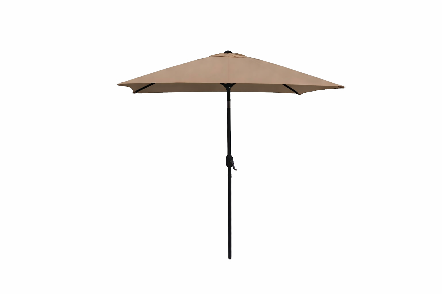 Barcelona parasol i aluminium 2x2 mtr. med tilt - cappuccino NR. 132