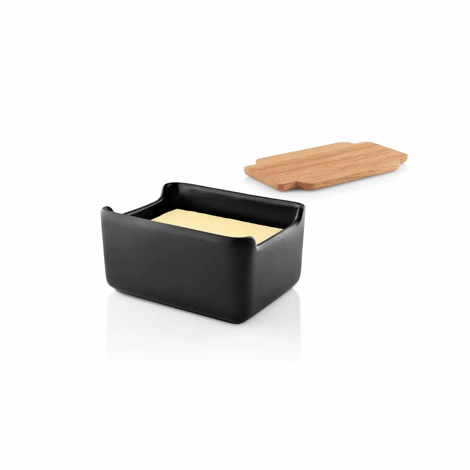 Nordic Kitchen smørboks m/egetræslåg 6x9x12 cm.