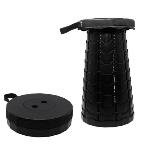 Taburet med teleskop udtræk Ø 25 cm. H 45 cm.