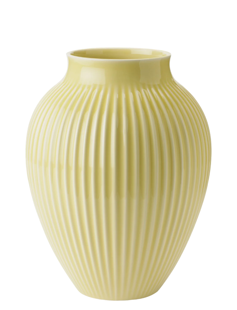 Knabstrup Vase Lys Gul 27 cm