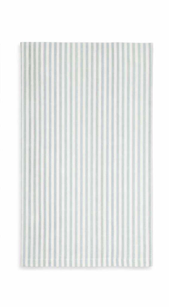 Engholm Viskestykke 50x70 cm. grøn/hvid smal strib