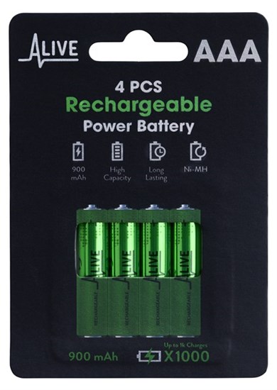 AAA batteri - genopladelig HR03 4-PAK