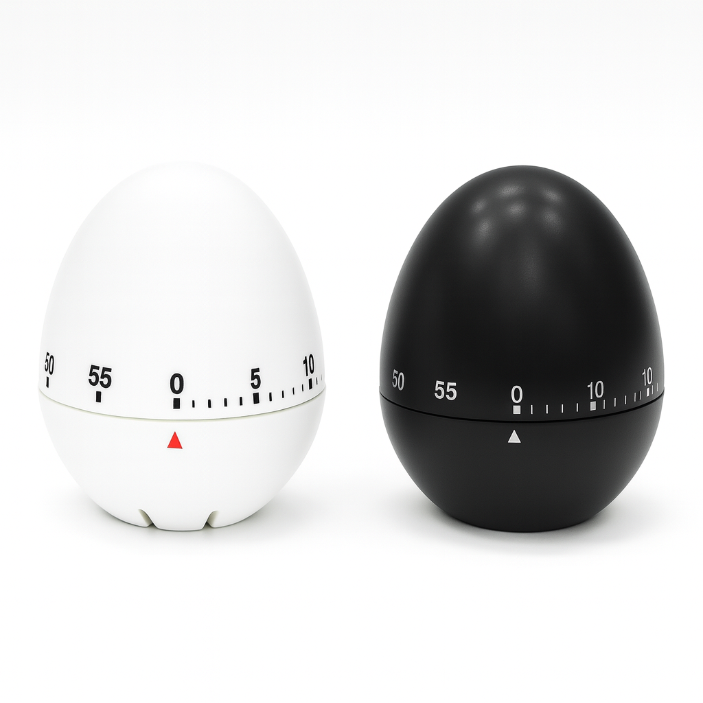 Minutur æg sort eller hvid