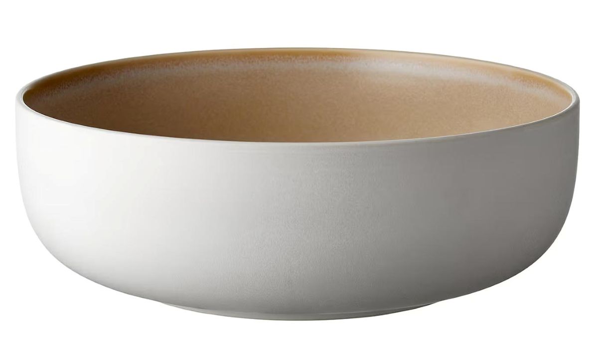 Studio Round North Salatskål Ø 25 cm. matte white/matte sand