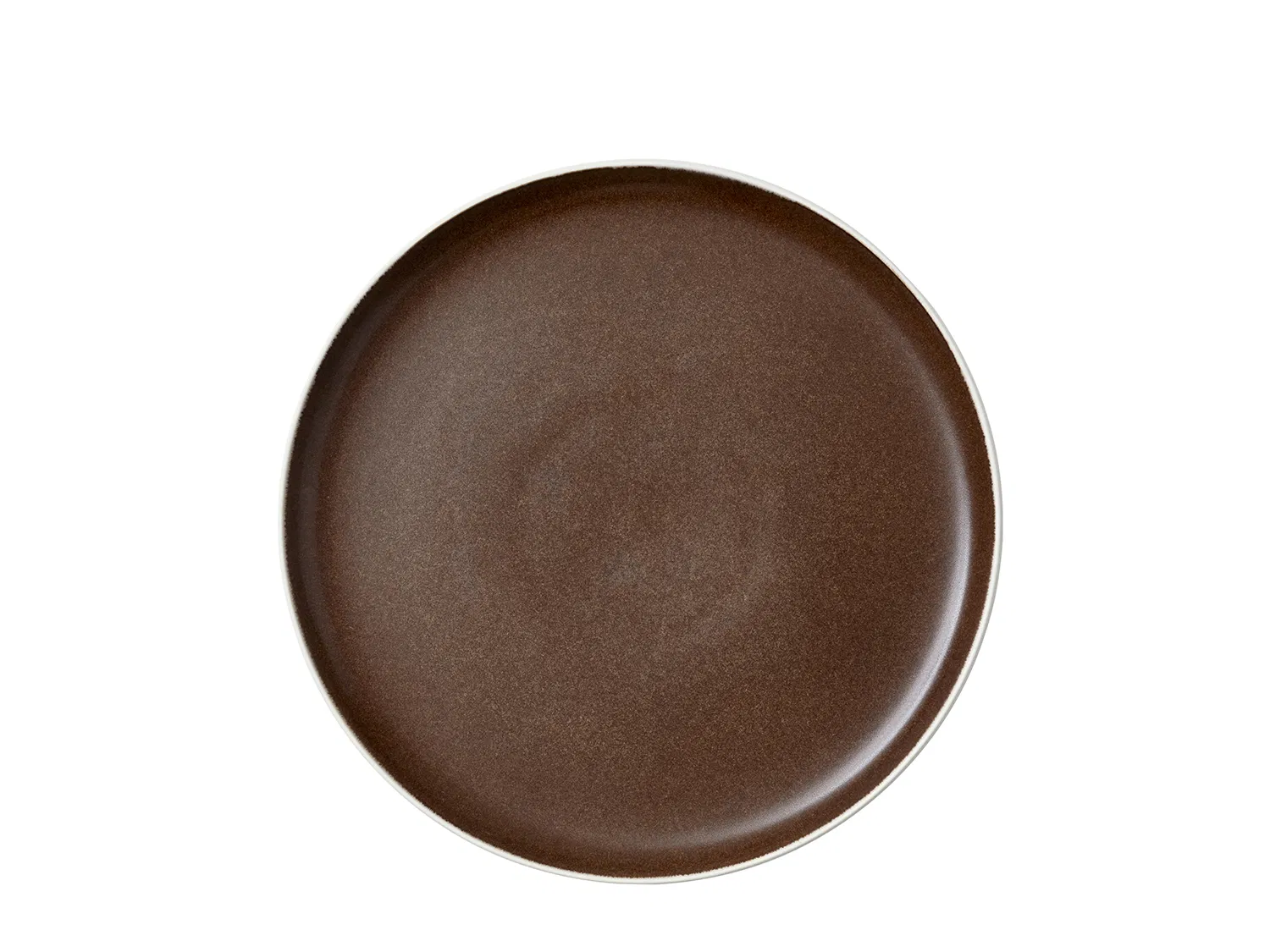 Studio Round North Middagstallerken Ø 27 cm. hvid/brun