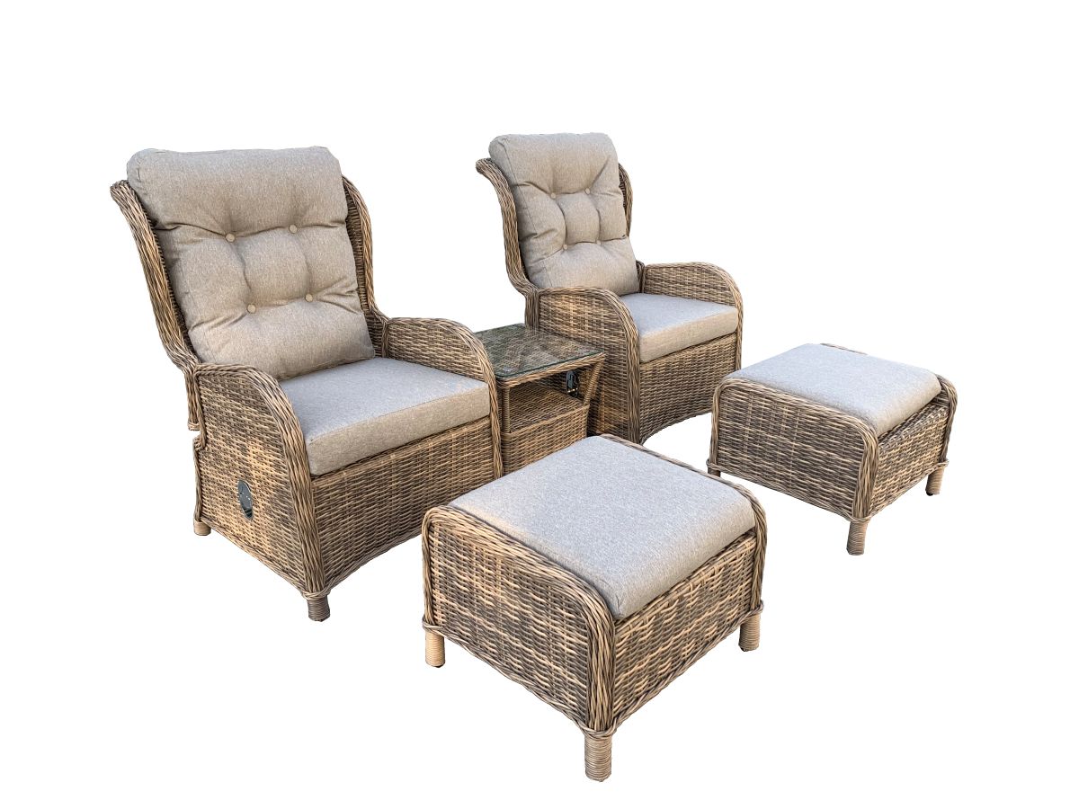 Fanø Loungesæt inkl hynder og gaslift cappuccino