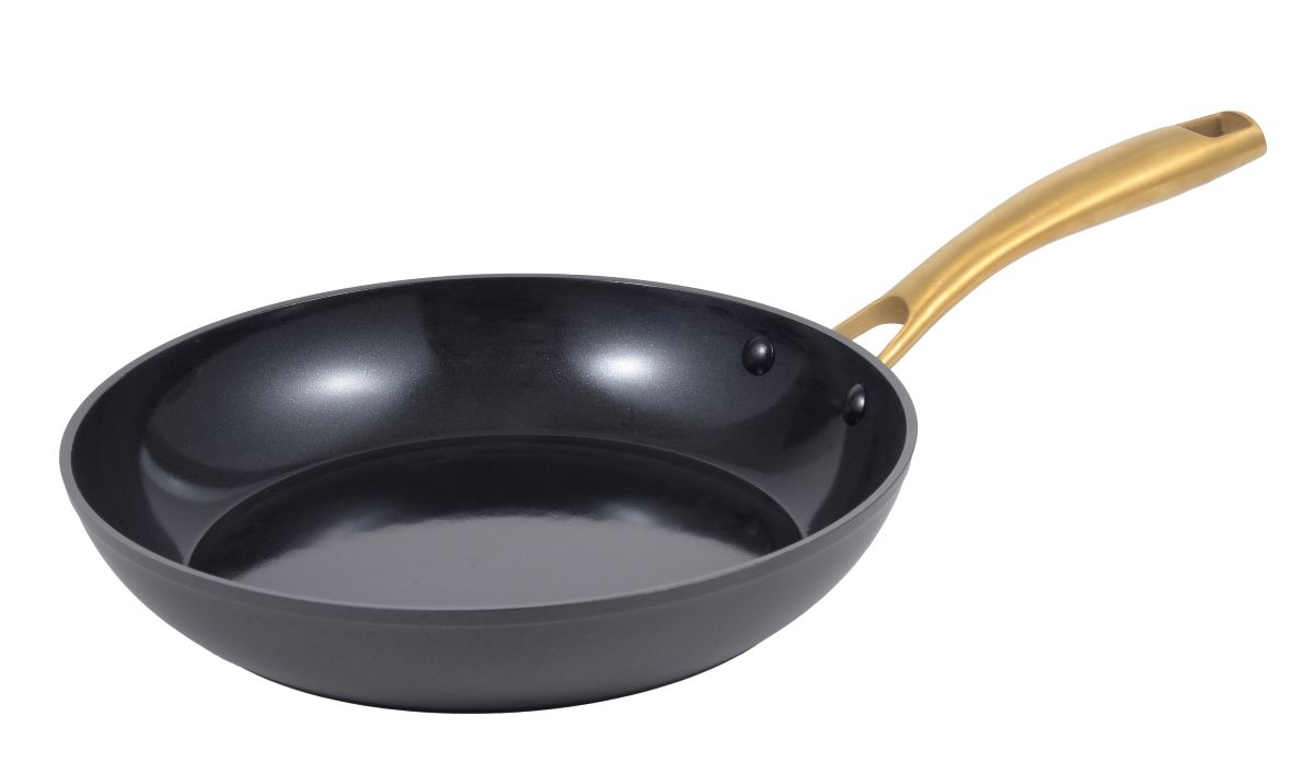 Conzept stegepande med keramisk belægning og messing håndtag 20 cm.