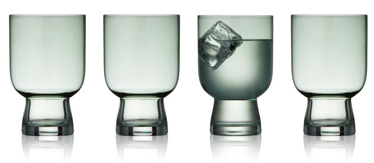 Lyngby Glas Sorrento Vandglas 30 cl. 4 stk. grøn