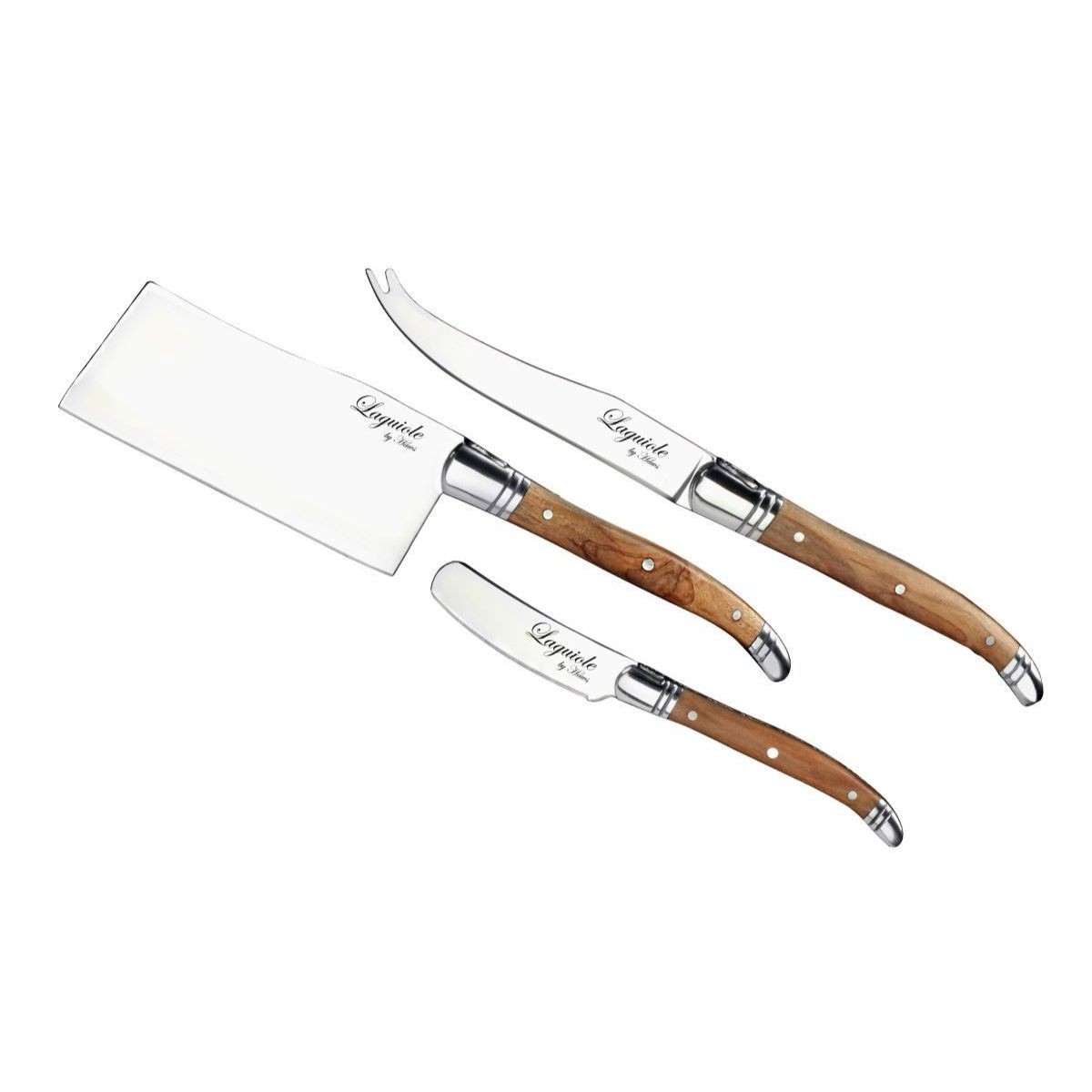 Laguiole by Haws osteknive 3 stk. oliventræ