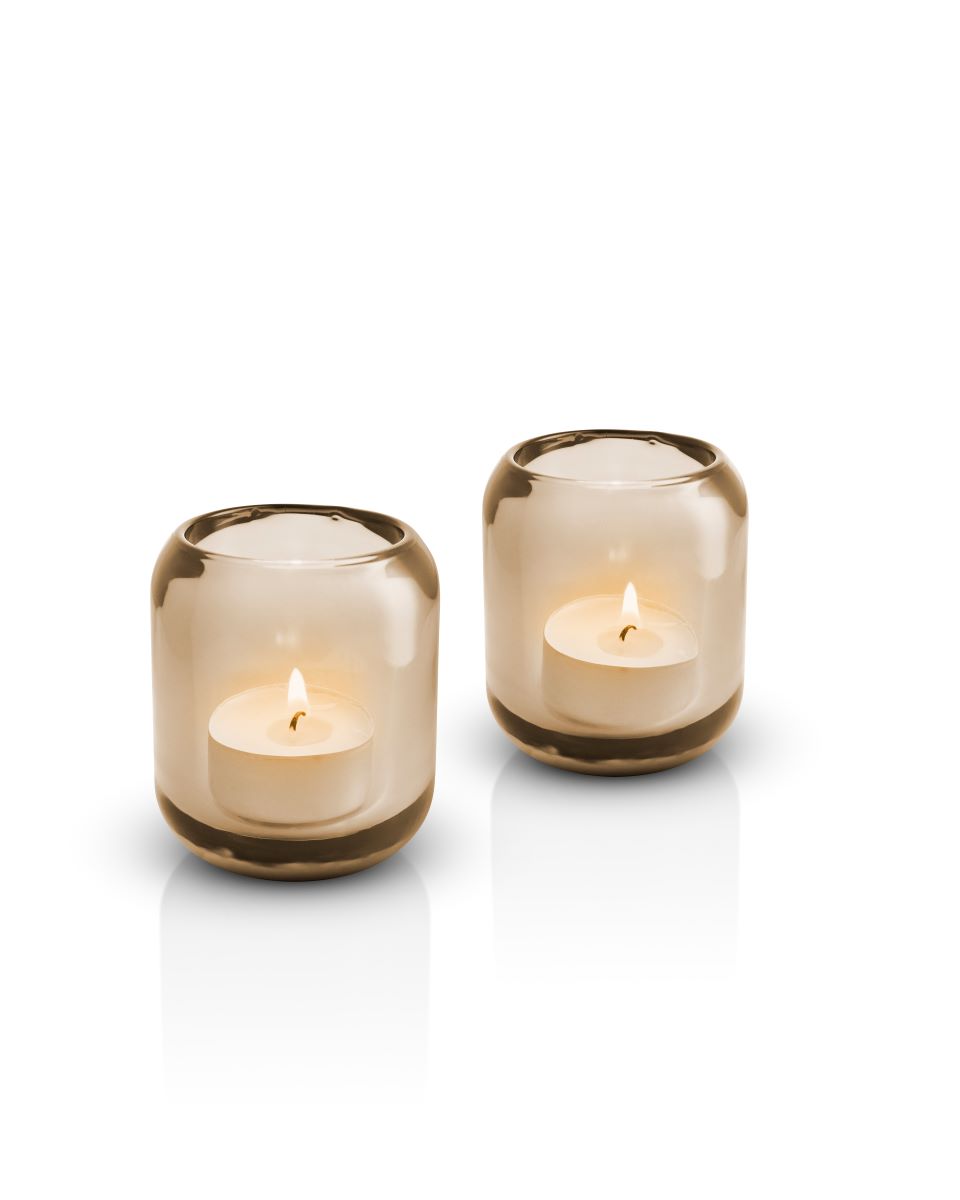 Acorn fyrfadsstage 2 stk. - hazel brown