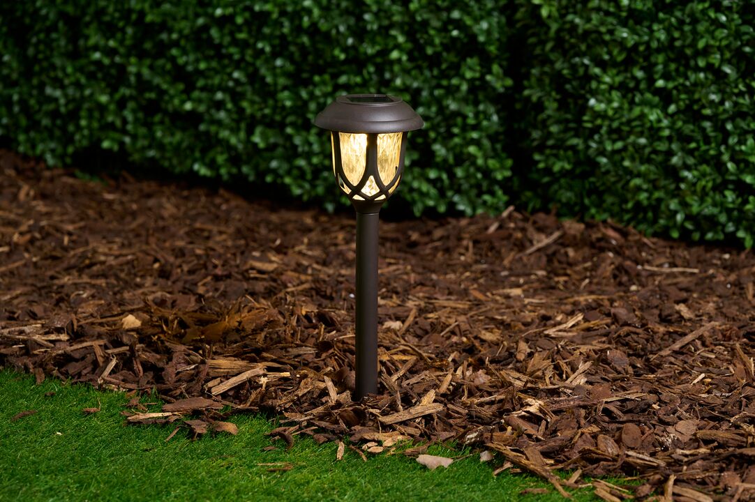 Solarlampe på spyd Ø10x41 cm.