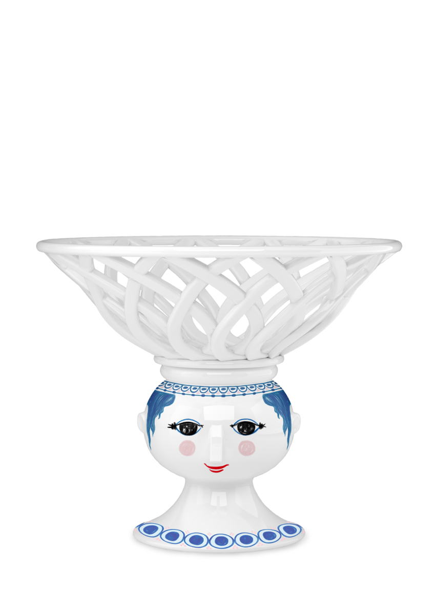 Bjørn Wiinblad Dora frugtskål Ø25cm blå