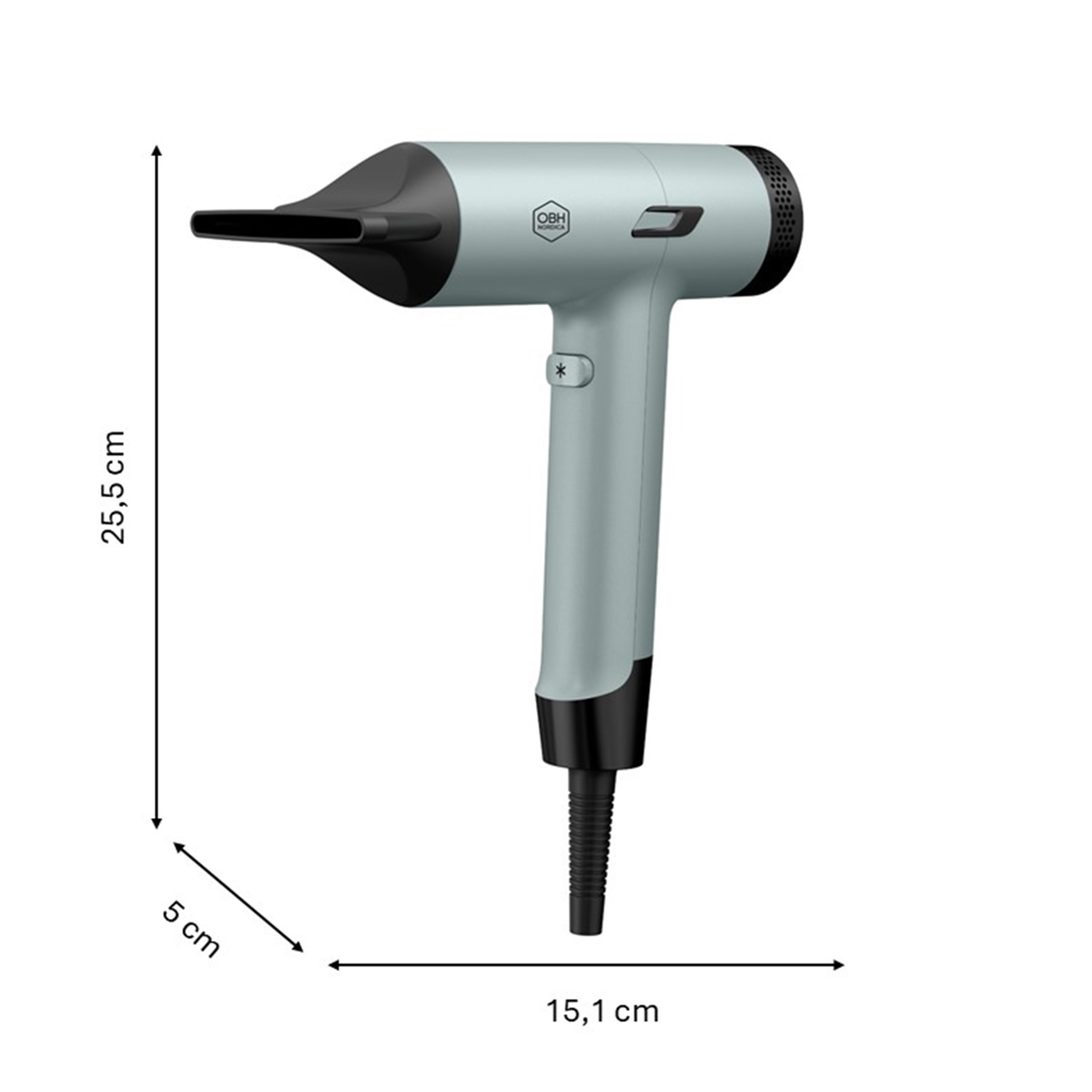 OBH Nordica Hårtørrer Tiny BLDC