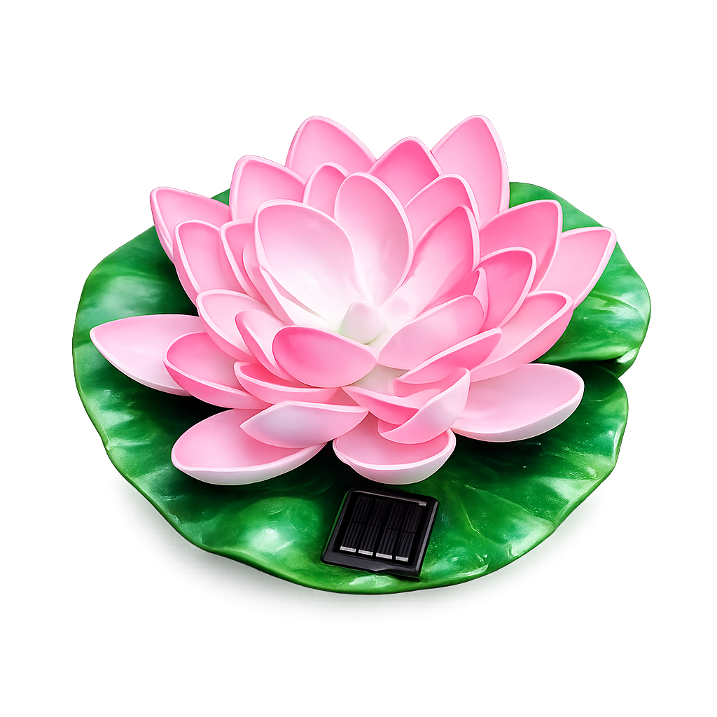 Conzept solar Lotusblomst Ø17 cm pink 2 stk.