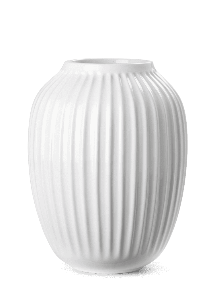Hammershøi Vase H25 hvid (15385)