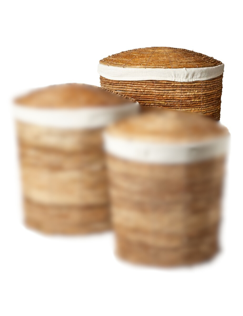 Da'core Vasketøjskurv bananblade Ø 46,5 H 57 cm.