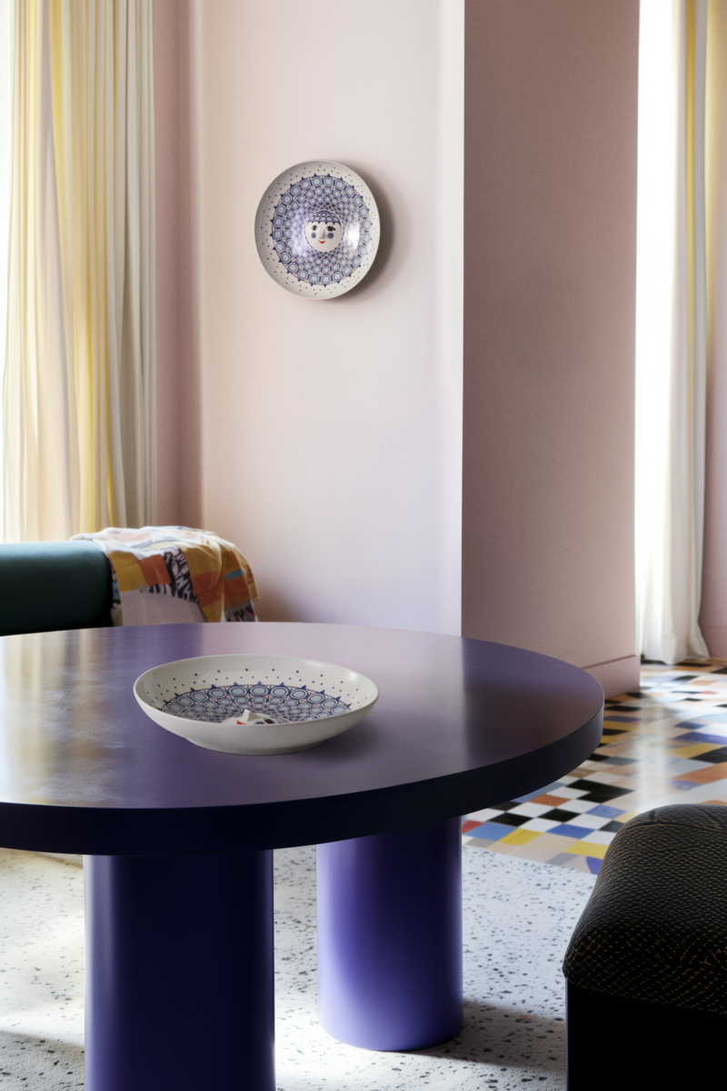 Bjørn Wiinblad Olga bordfad Ø33cm blå Bjørn Wiinblad Olga bordfad Ø33cm blå