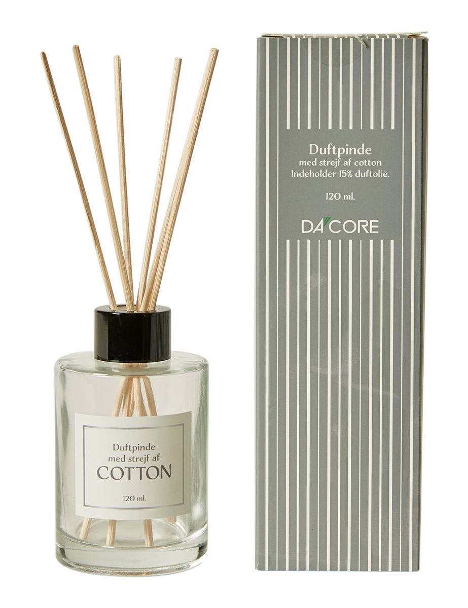 Duftpinde Cotten Klar 120 ml.