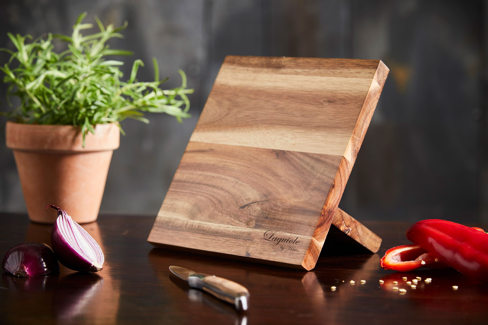 Laguiole by Haws magnetisk knivblok akacietræ