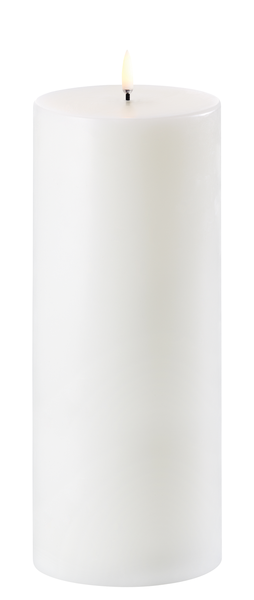 Uyuni led Bloklys ø 10,1x25 cm. Nordic White smooth