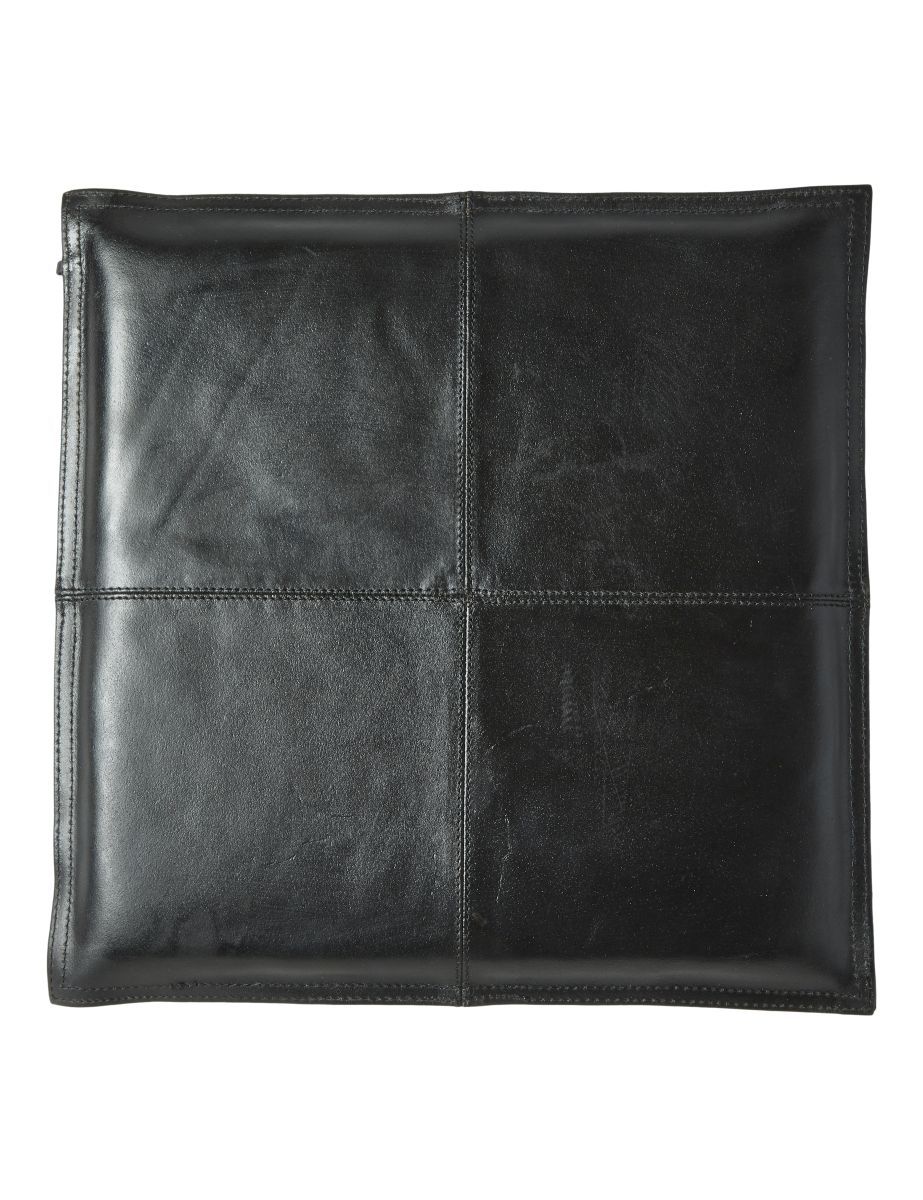 Da'core Sædehynde i bøffellæder model kvadratisk 38x38 cm. sort