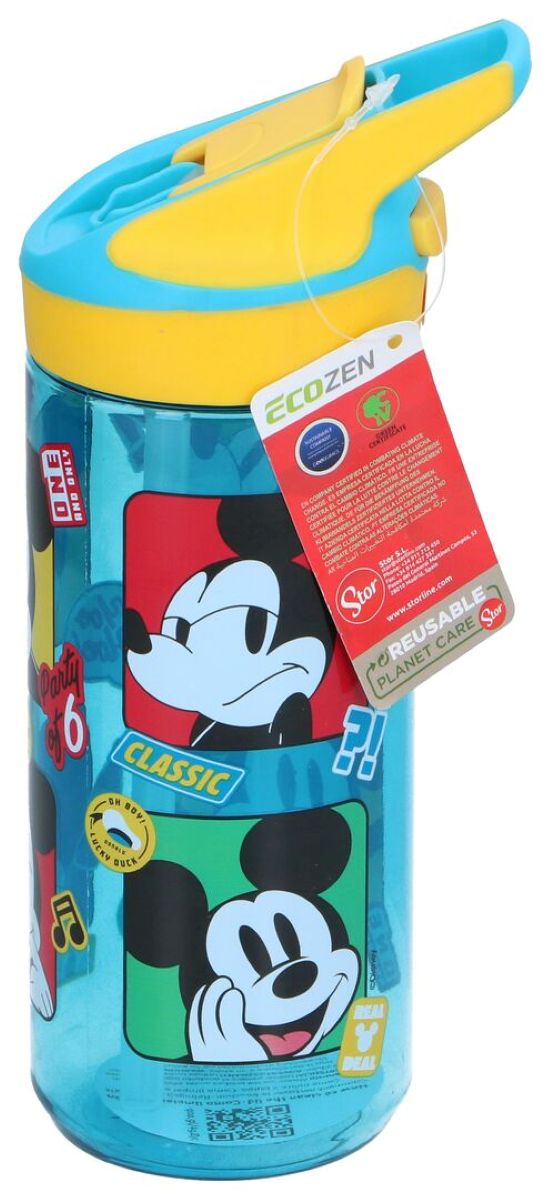 Disney Mickey drikkeflaske 620 ml med sugerør