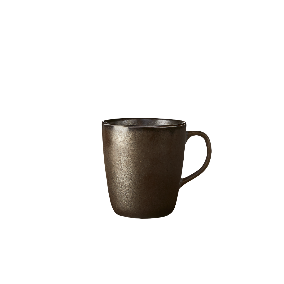 Raw krus med hank 35 cl. - metallic brown stentøj