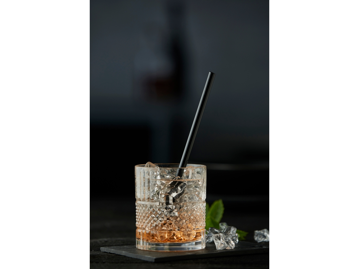 Sugerør 14,5 cm 6 stk. Sort Glas Lyngby