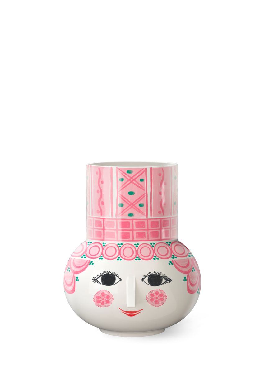 Bjørn Wiinblad Olga vase 15 cm. pink