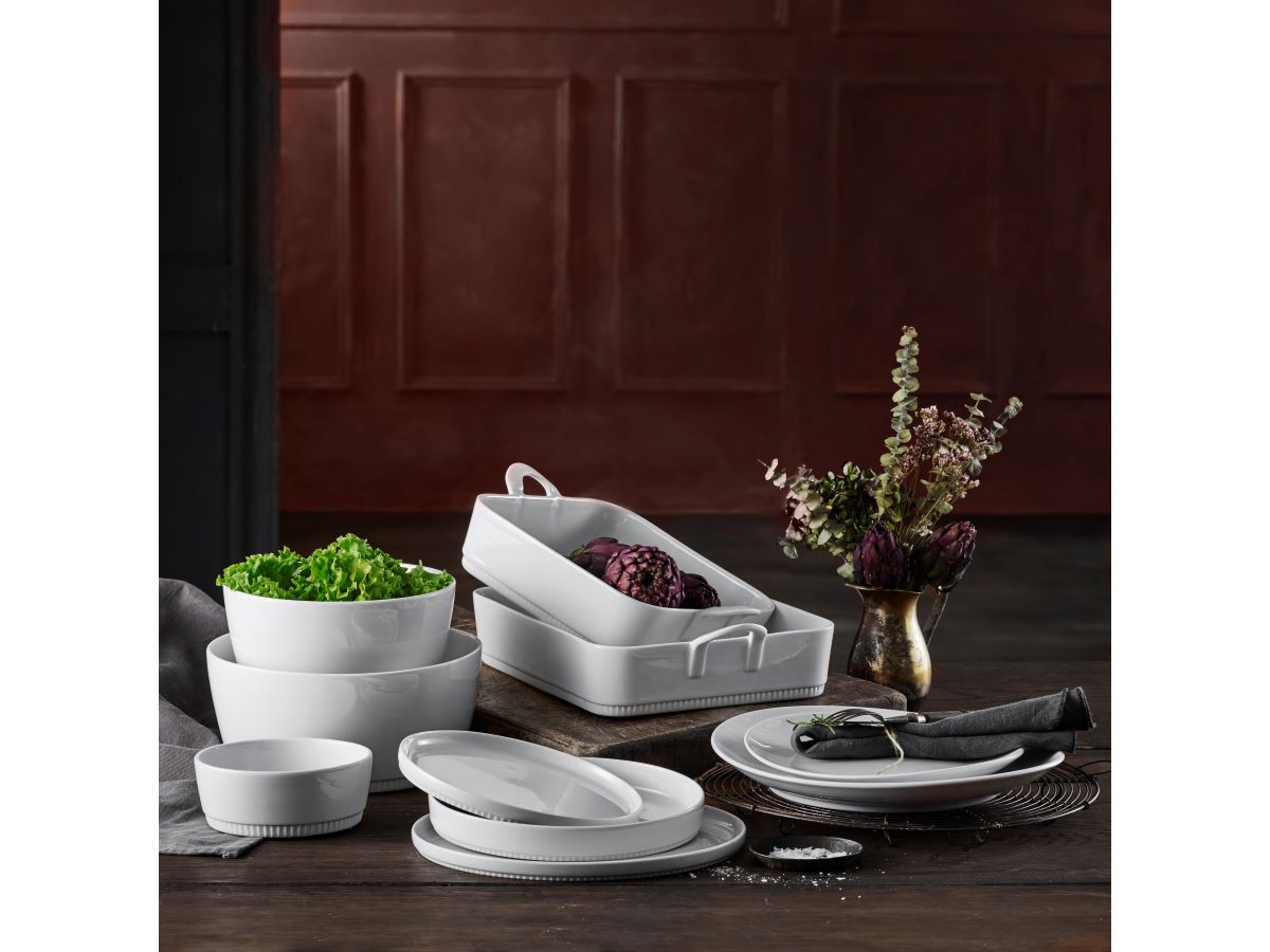 Fad Toulouse 3 Liter 29 X 24 X 6 cm Hvid