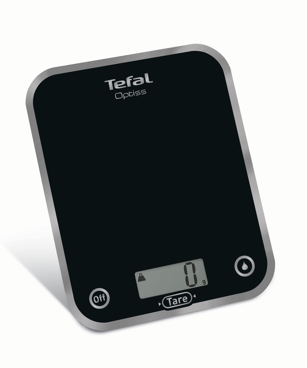 Tefal Køkkenvægt i glas sort