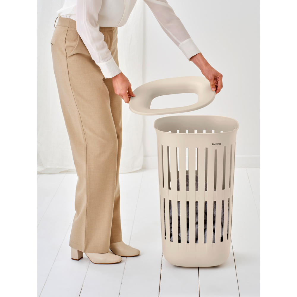 Collect-it Vasketøjskurv 55 ltr. plastik beige