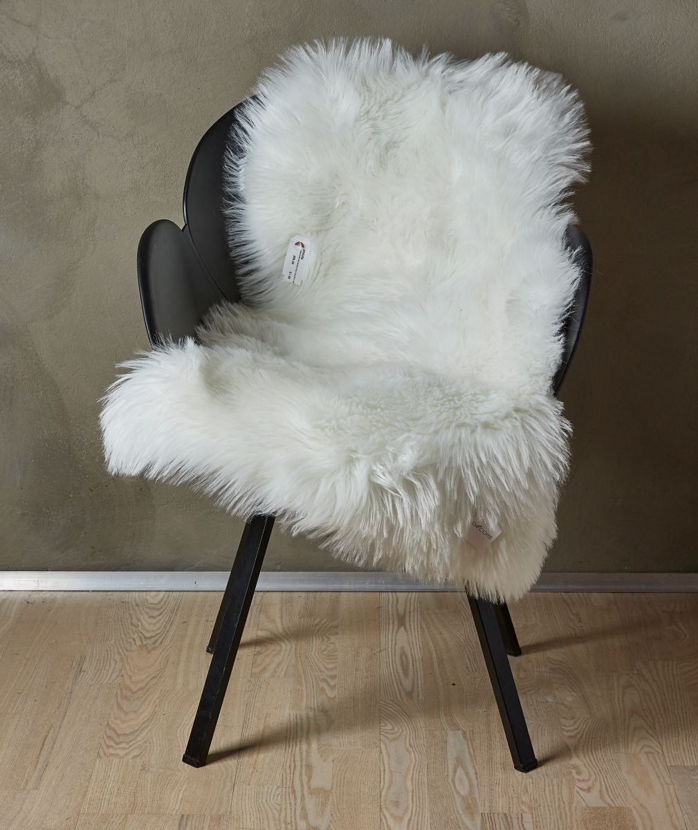Imiteret Lammeskind 60x90 cm. hvid