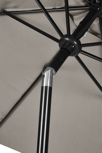 Sevilla Parasol aluminium Ø 3 m. lys grå